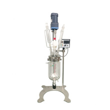 5L jaket glass Laboratory Glass Lined Reactor Capacity 5L Glass Reactor